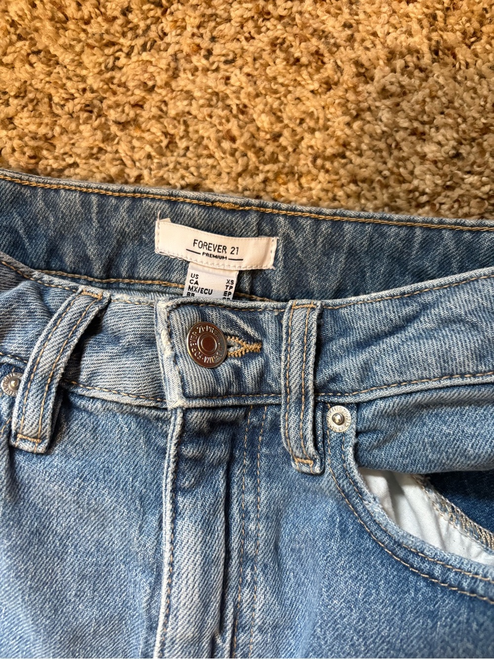 Forever 21 Light Blue Denim Maxi Skirt - Picture 3 of 3